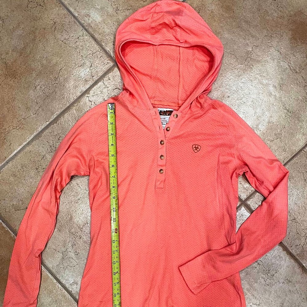 Ariat Insect Shield Coral Lightweight Hoodie XS EUC